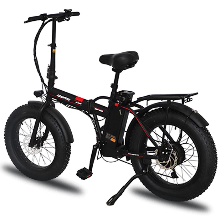 high quality 36V high carbon steel ebike 10.4AH 7 speed electric bicycle fat tire foldable ebike