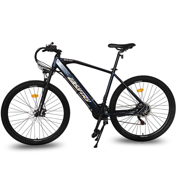 beautiful color 21 speed ebike 27.5 inch adjustable fork ebike hidden battery electric bicycle