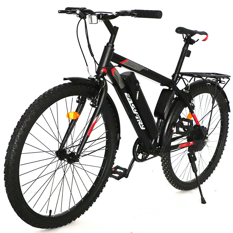 china OEM 5.2AH lithium battery electric bike high carbon steel fork E bike 26 inch 25 km/h electric bicycle