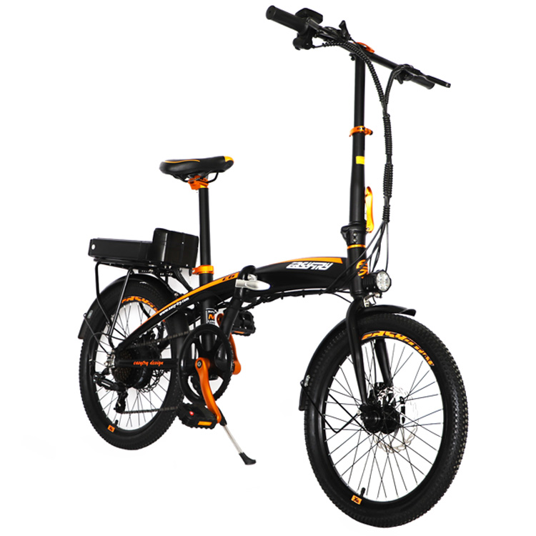 hot sale aluminium alloy ebike 25 km/h 20 inch electric bicycle 250W 7 speed foldable electric cycling