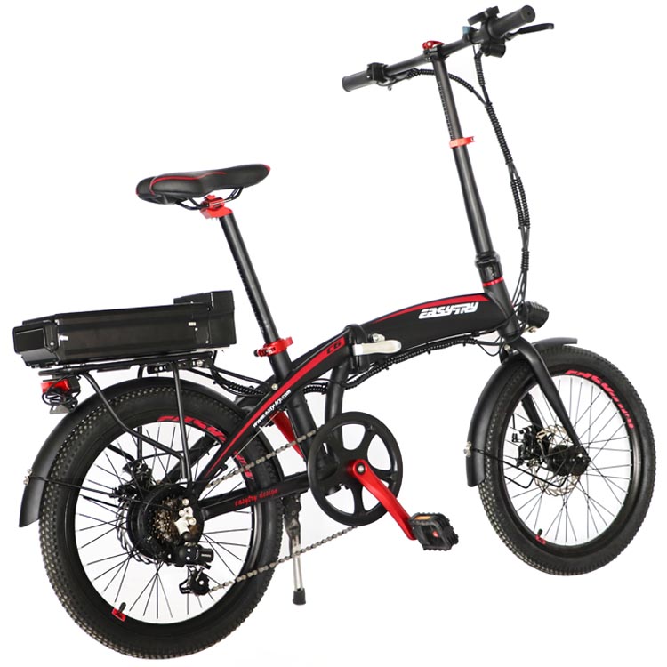 china factory 20 inch aluminium alloy ebike 7 speed electric cycling 250W foldable electric cycle