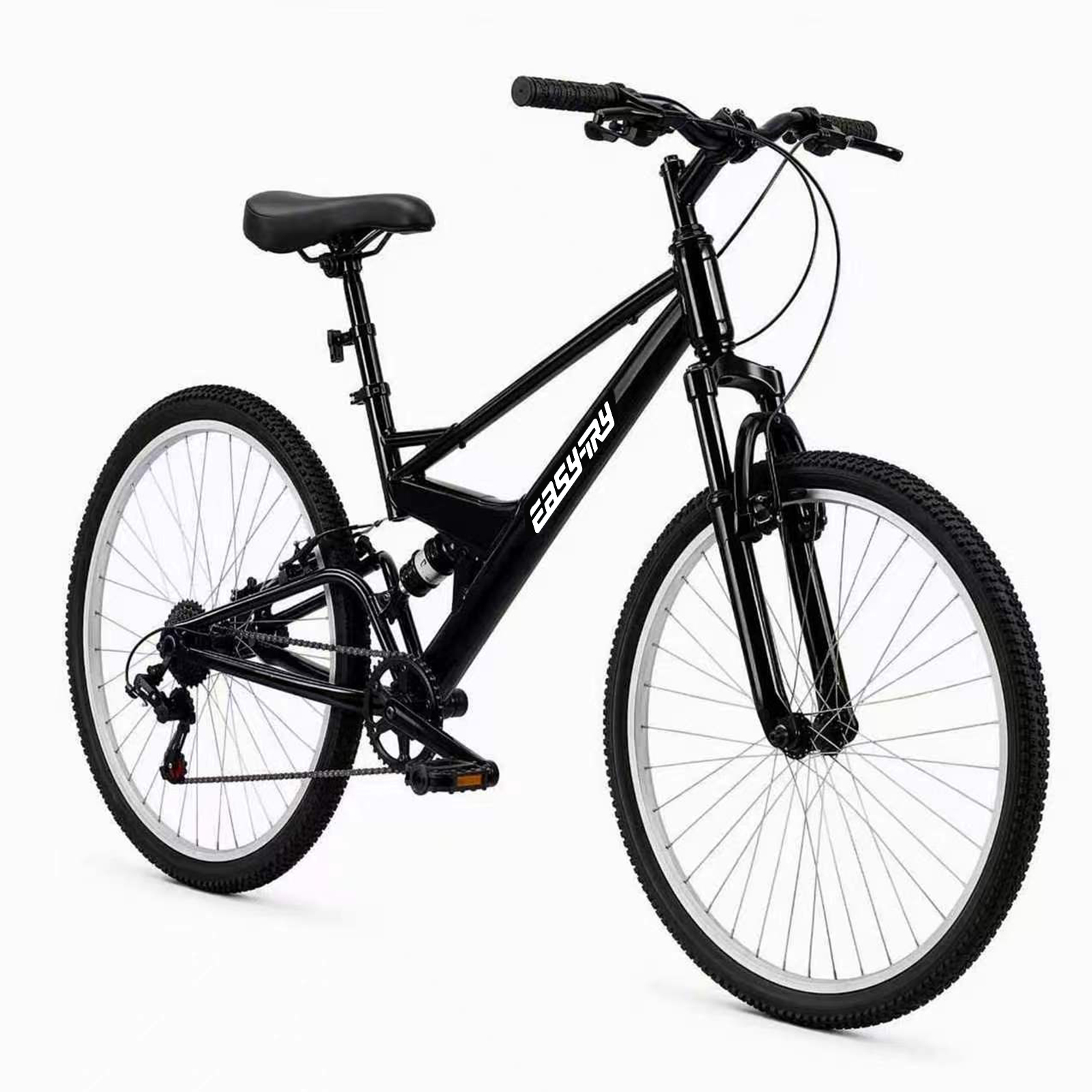 wholesale OEM/ODM 26/27.5 inch MTB full suspension mountain bike with High carbon steel suspension frame suspension fork
