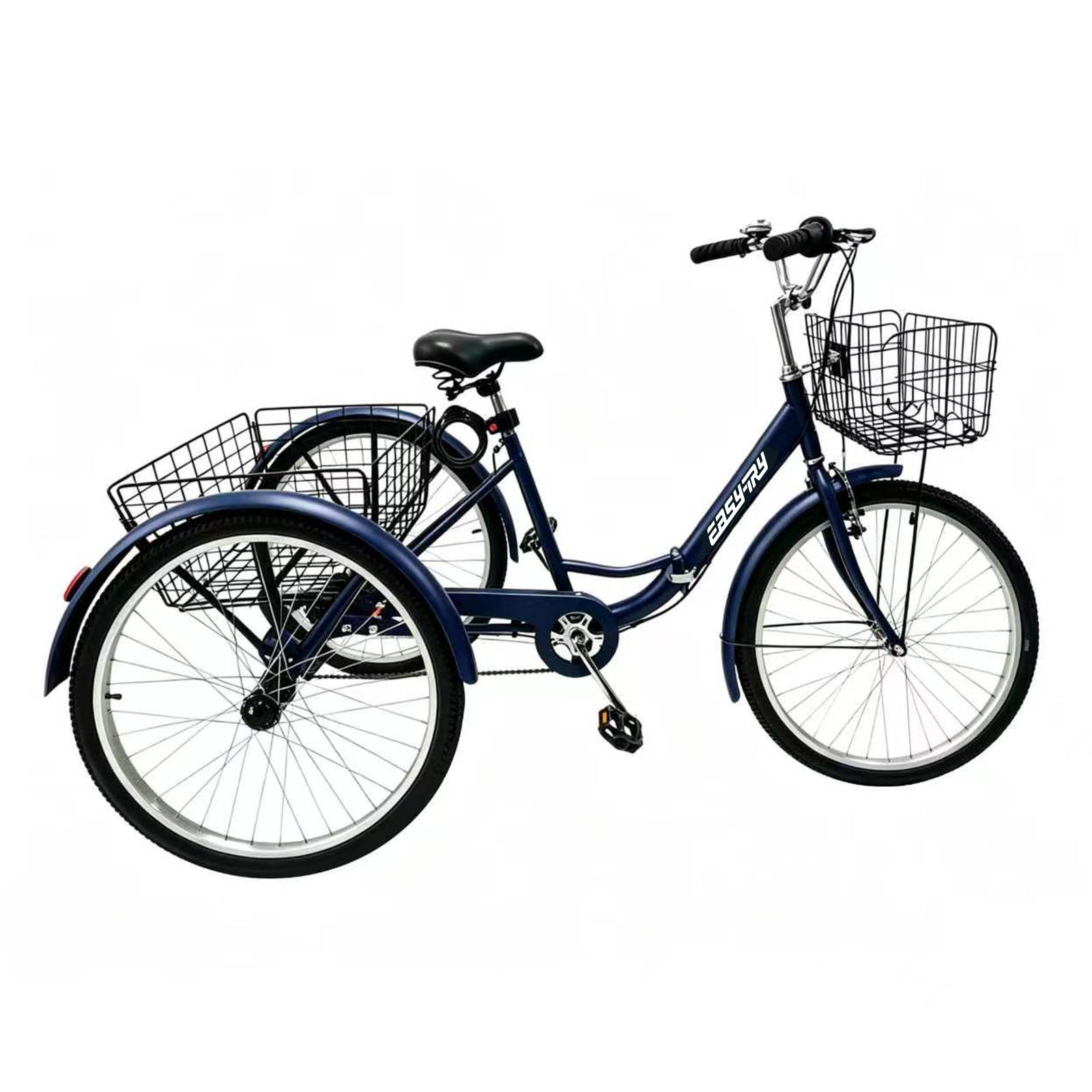 low price 24 inch 7 speed tricycle foldable cargo bike 3 wheel bike for the old people carrier