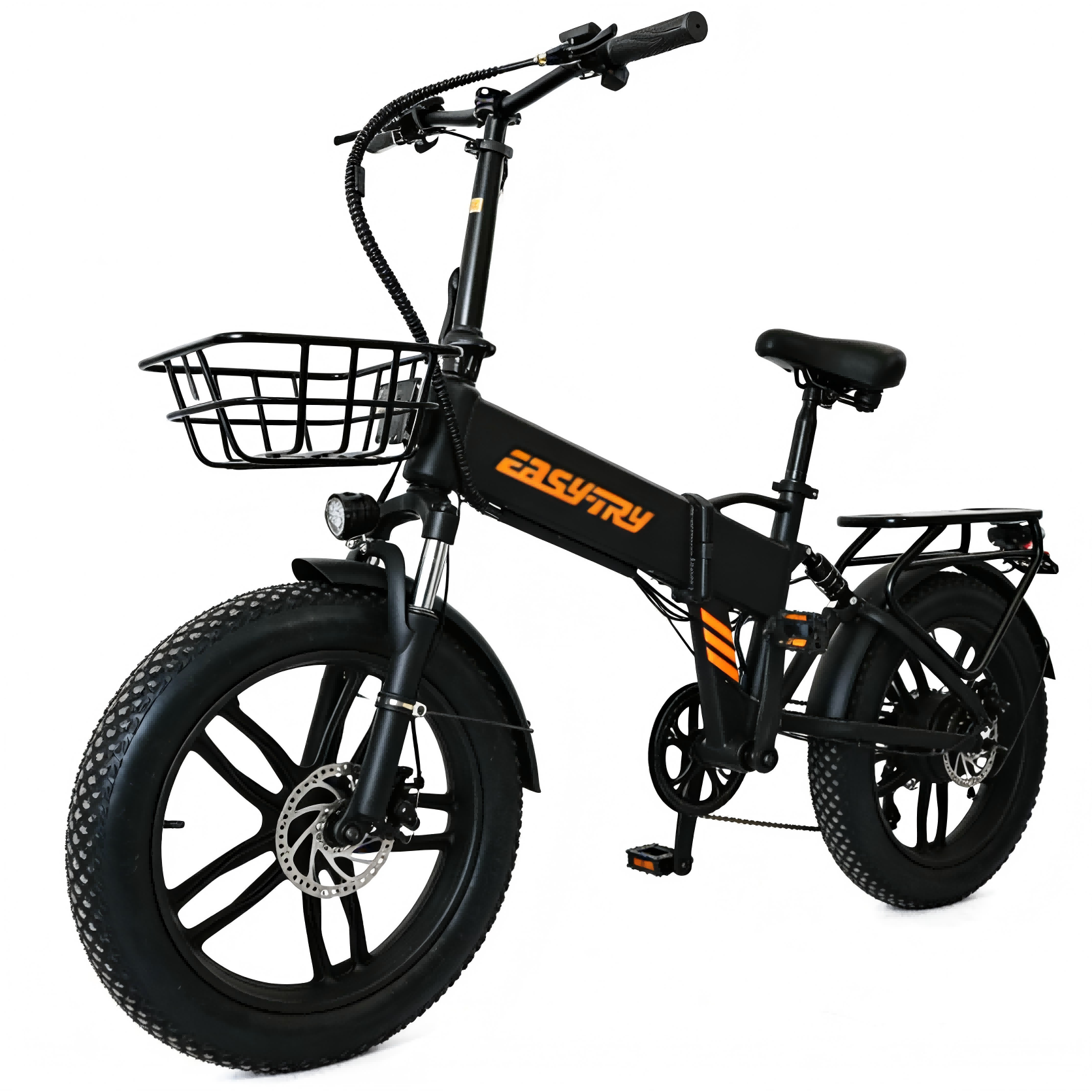 Inner Battery 20 inch fat tire electric folding bike full suspension long range ebike