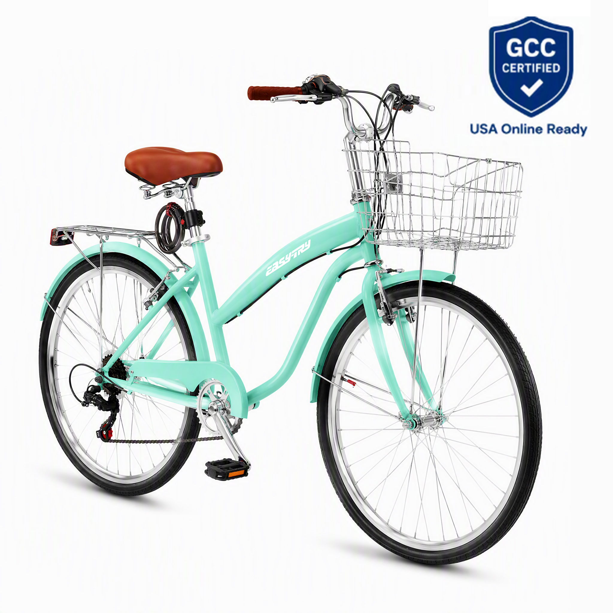 hot selling 26 inch steel frame 7 speed V brake ladies city bike urban bicycle for Adults daily use