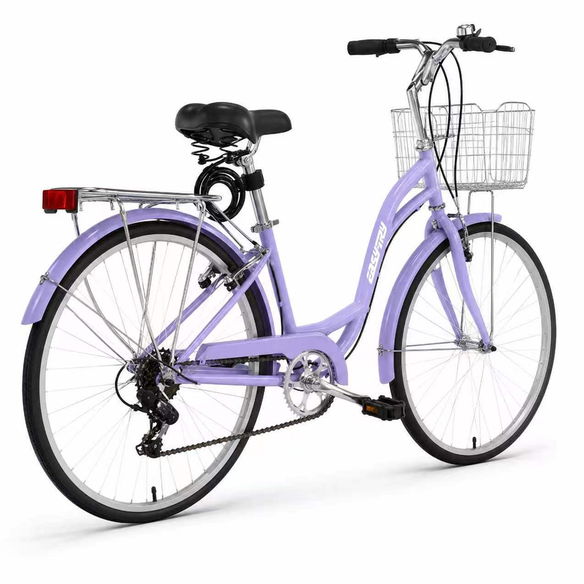 wholesale wemen city bicycle 26 inch 7 speed with front basket and rear carrie for urban riding
