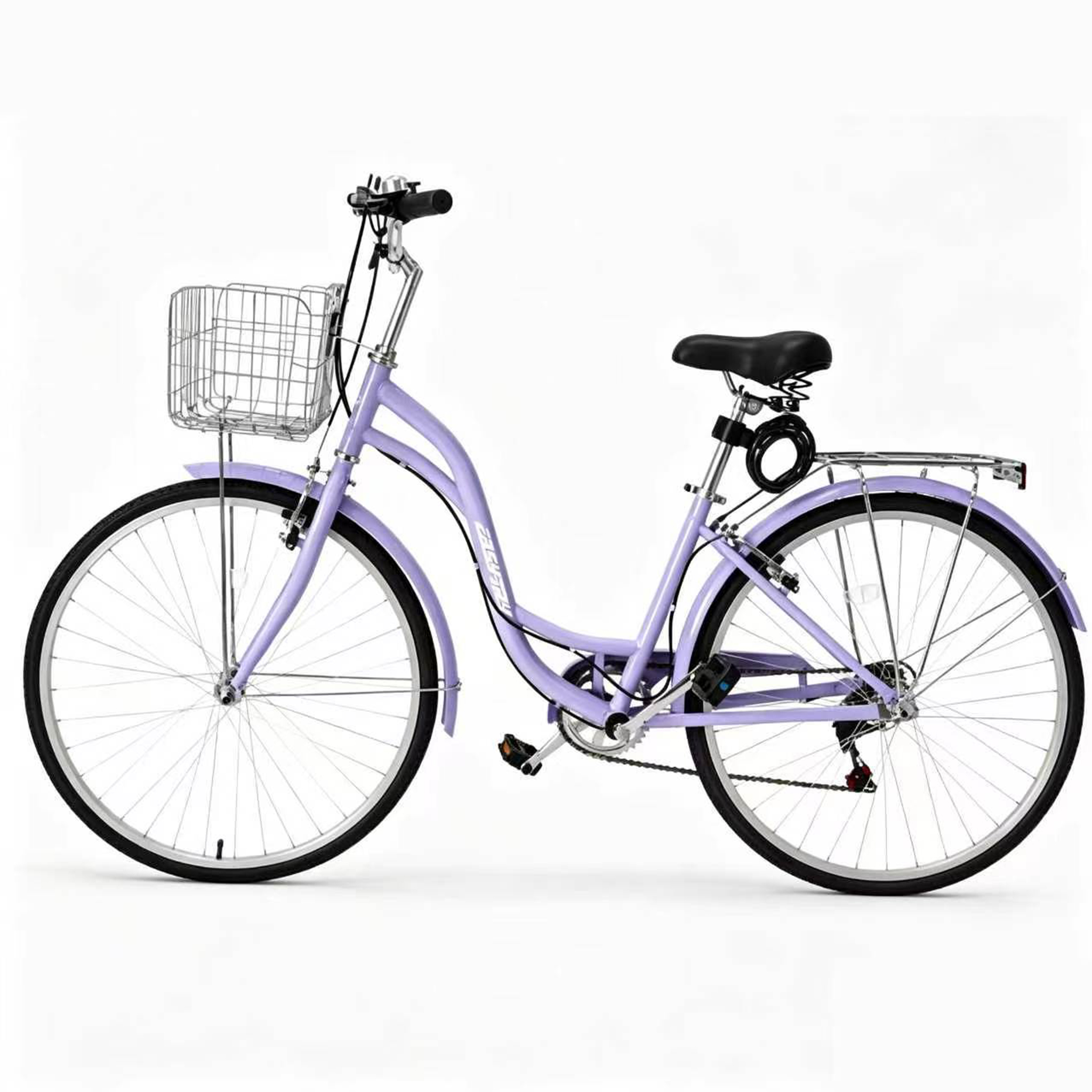 wholesale wemen city bicycle 26 inch 7 speed with front basket and rear carrie for urban riding