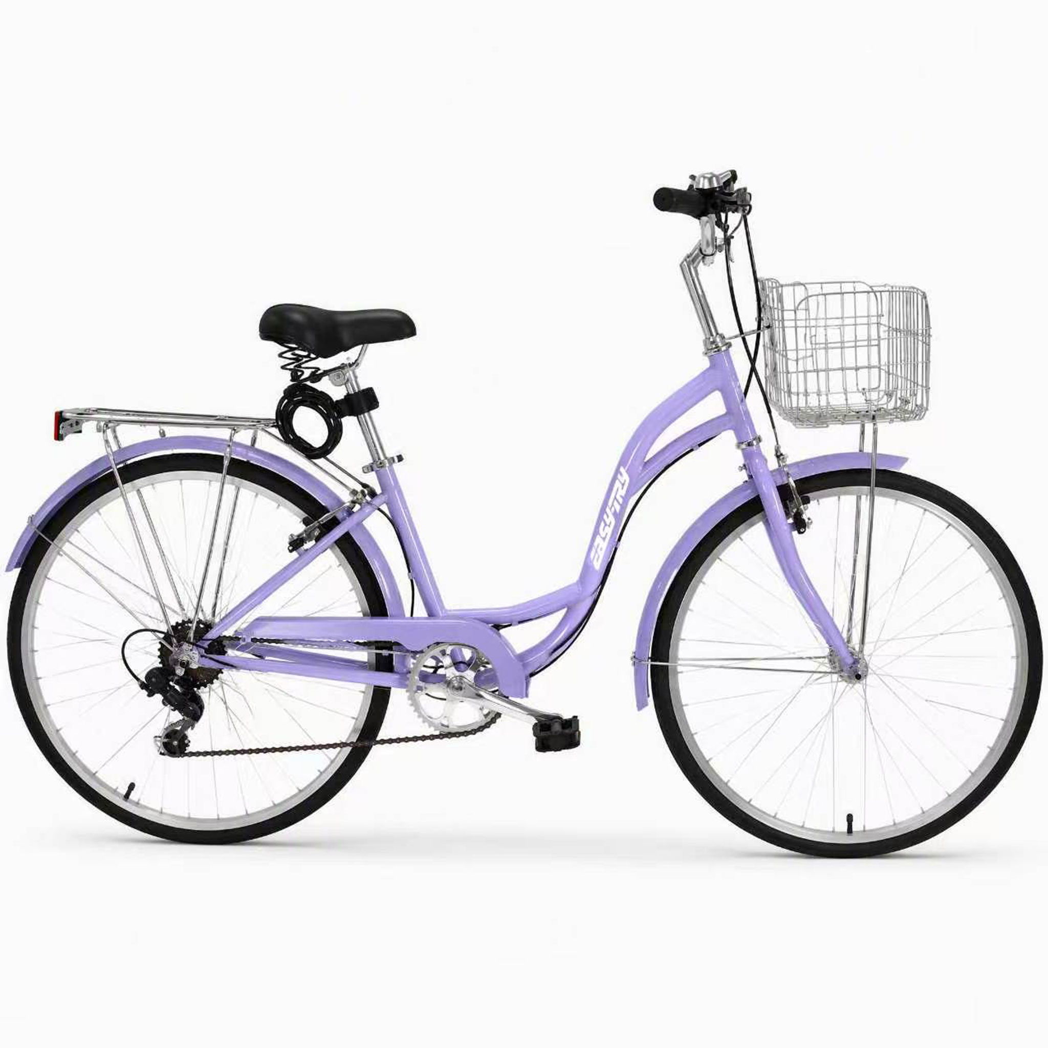 wholesale wemen city bicycle 26 inch 7 speed with front basket and rear carrie for urban riding