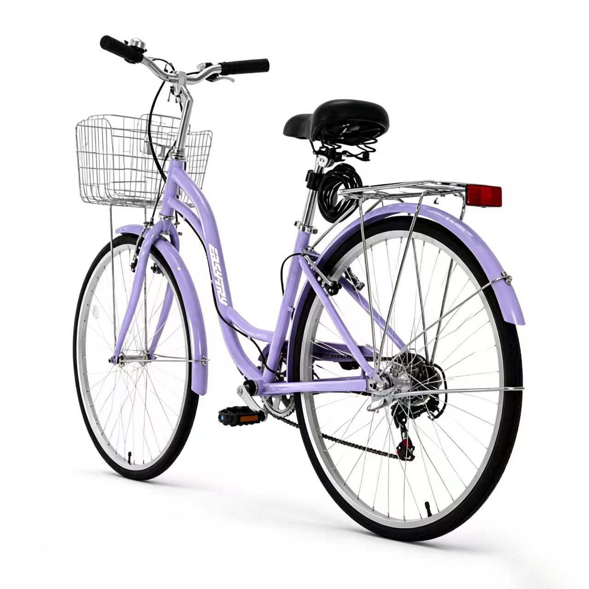 wholesale wemen city bicycle 26 inch 7 speed with front basket and rear carrie for urban riding