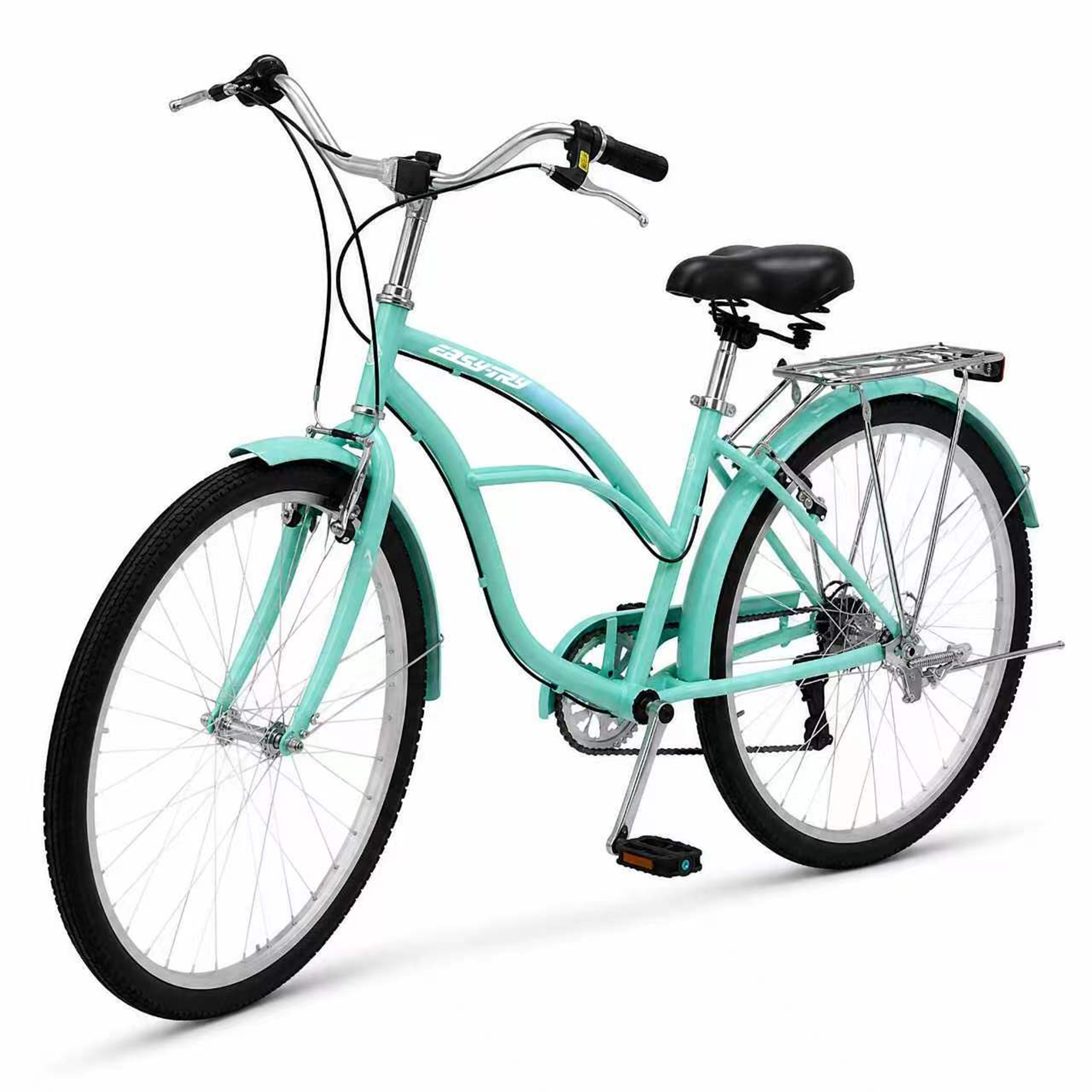 factory cheap adults city bike steel frame 7 speed V brake ladies bicycle