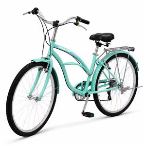 factory cheap adults city bike steel frame 7 speed V brake ladies bicycle