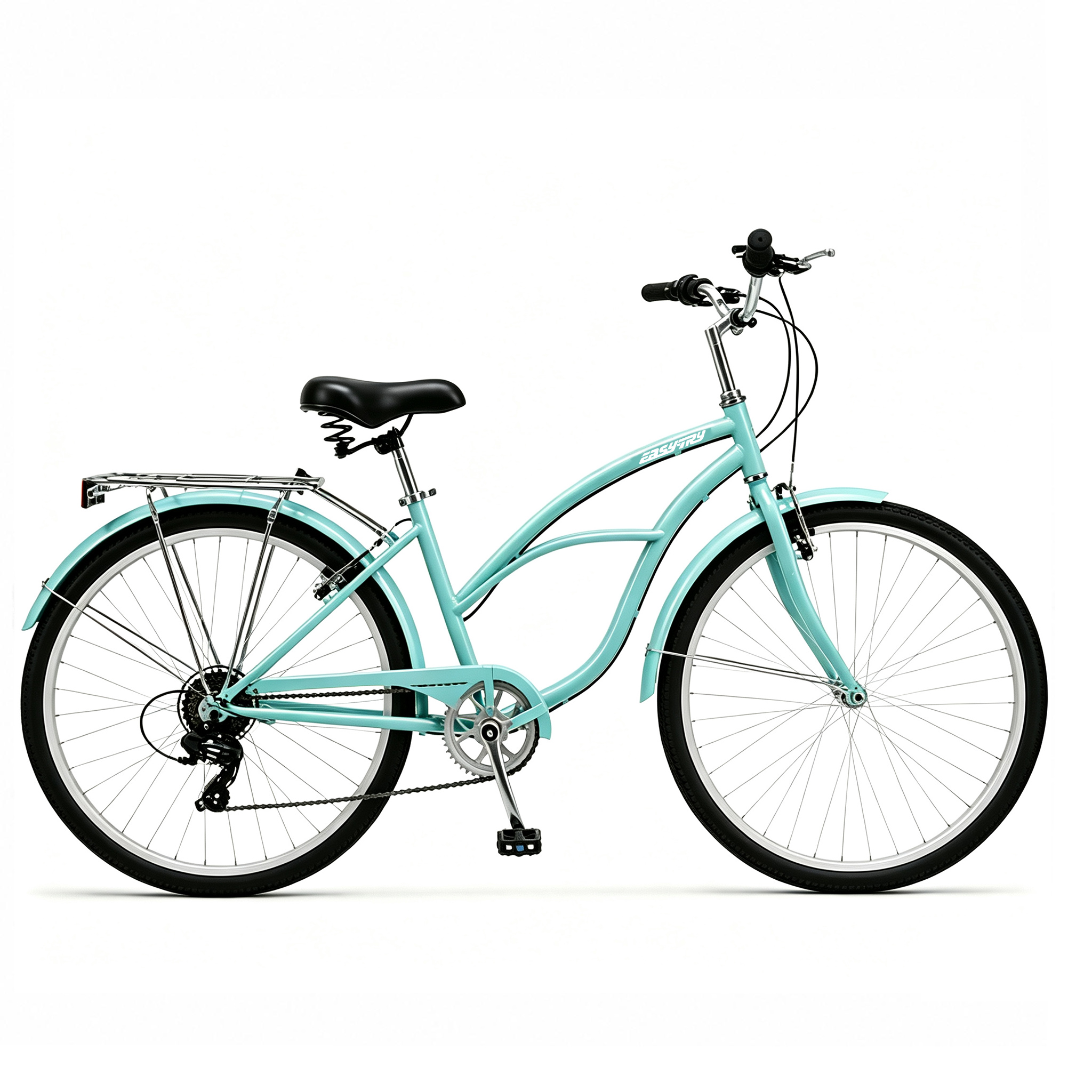 factory cheap adults city bike steel frame 7 speed V brake ladies bicycle