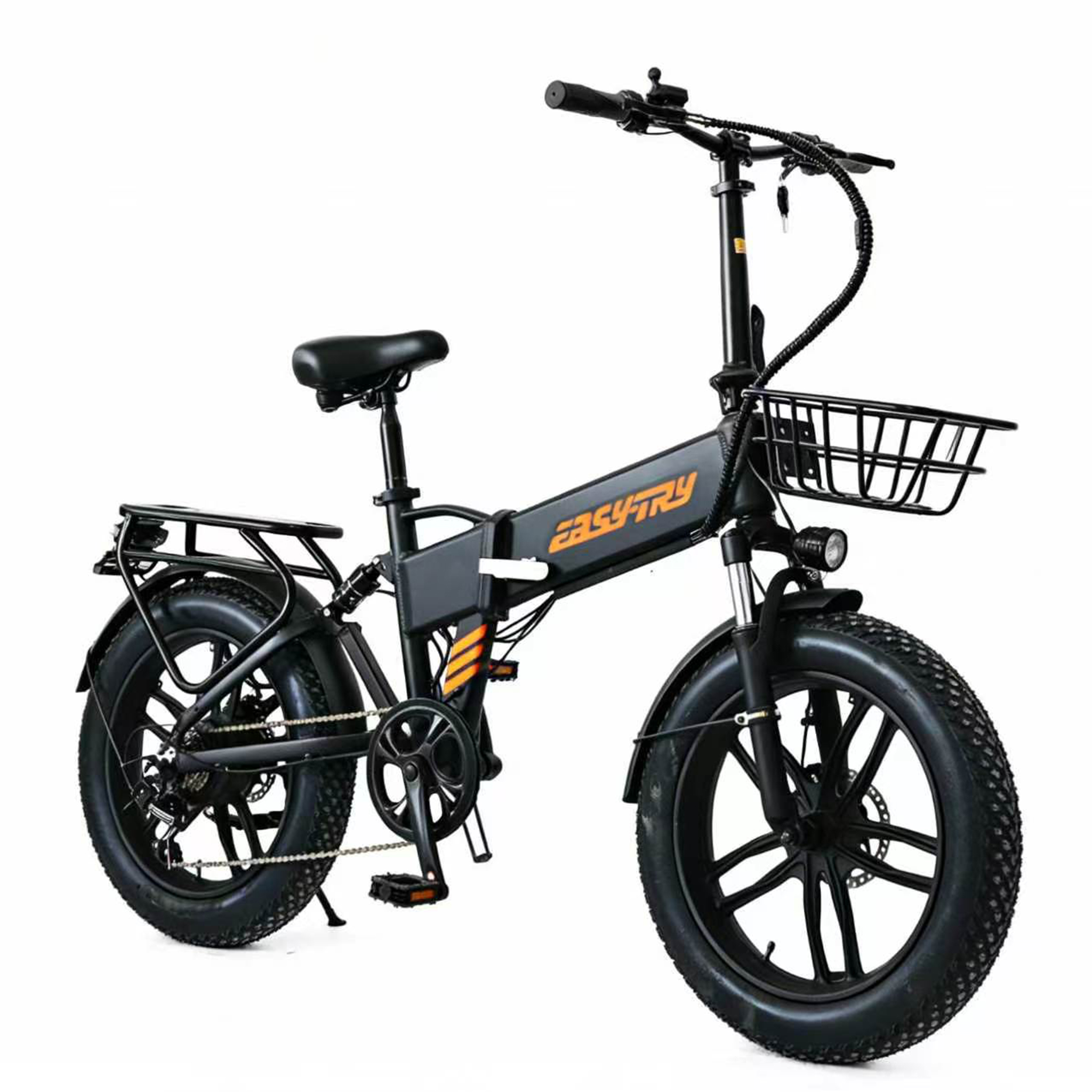 Inner Battery 20 inch fat tire electric folding bike full suspension long range ebike