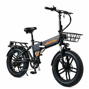 Inner Battery 20 inch fat tire electric folding bike full suspension long range ebike