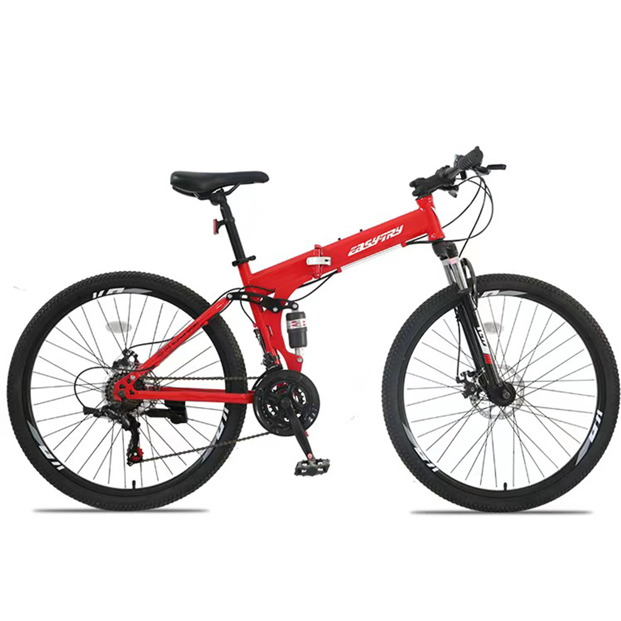 26 inch Outdoor folding Mountain Bicycle with Steel Suspension Frame