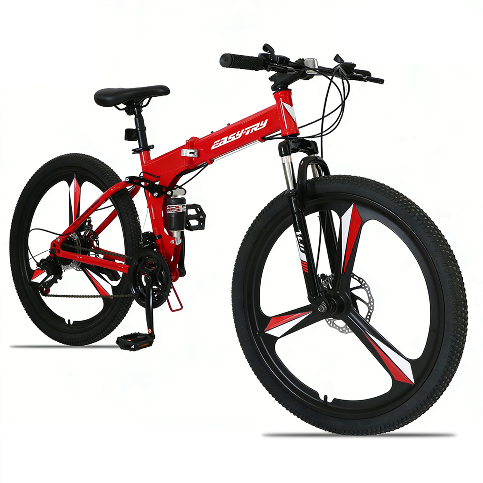 26 inch Outdoor folding Mountain Bicycle with Steel Suspension Frame