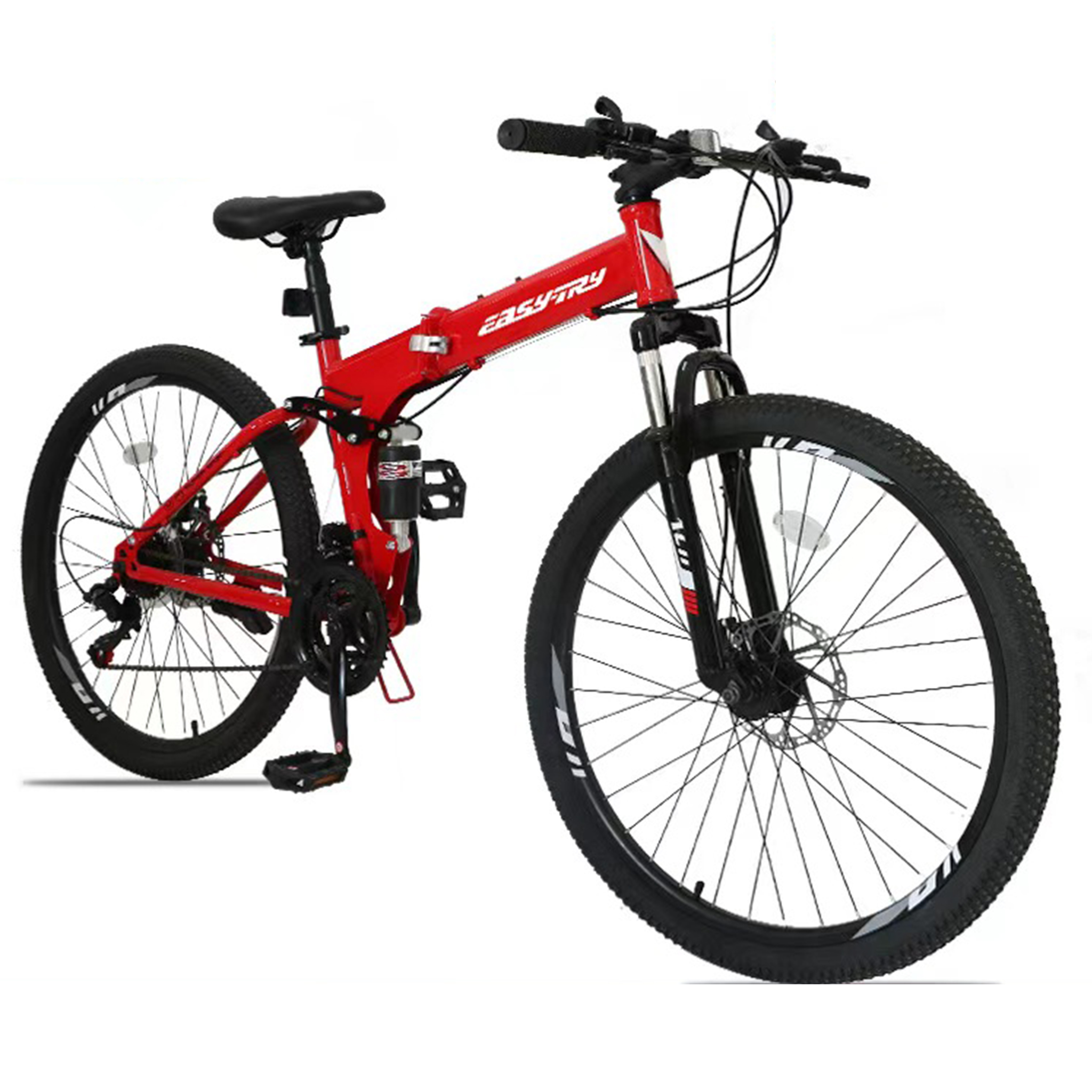 26 inch Outdoor folding Mountain Bicycle with Steel Suspension Frame
