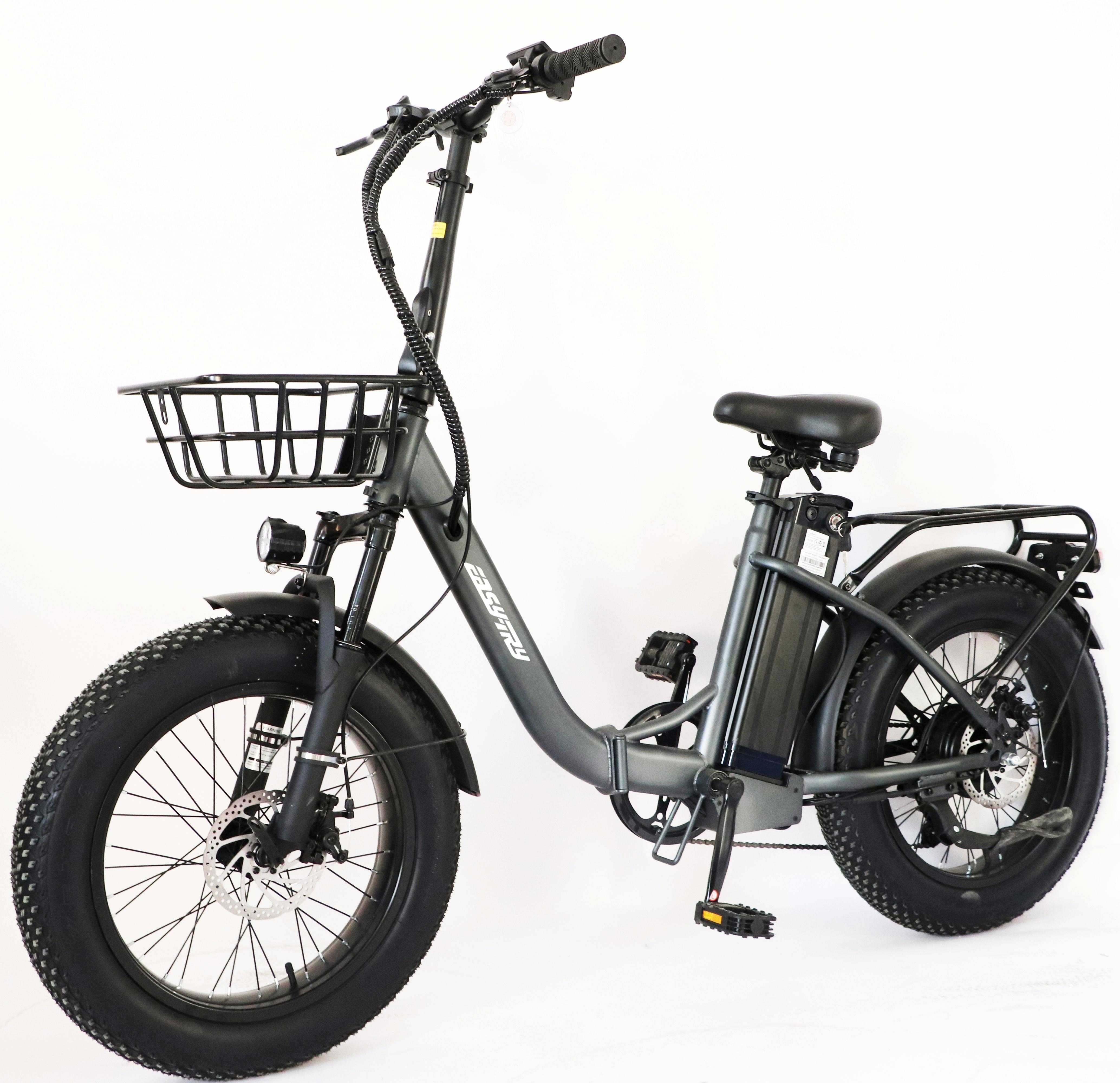 20 inch 36V 350W fat tire folding electric bike with KC battery for adults