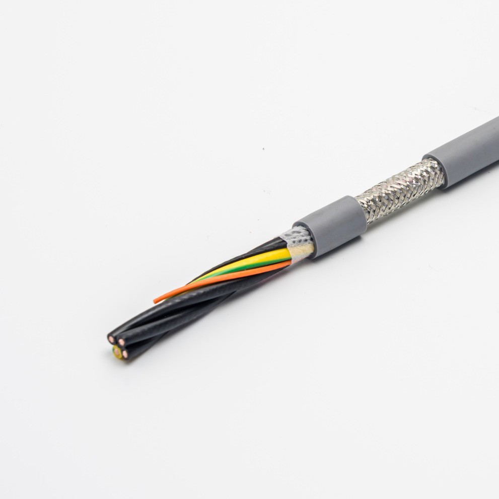 PVC Copper Braid Shielded Flexible Electrical Cable Wire And Cable