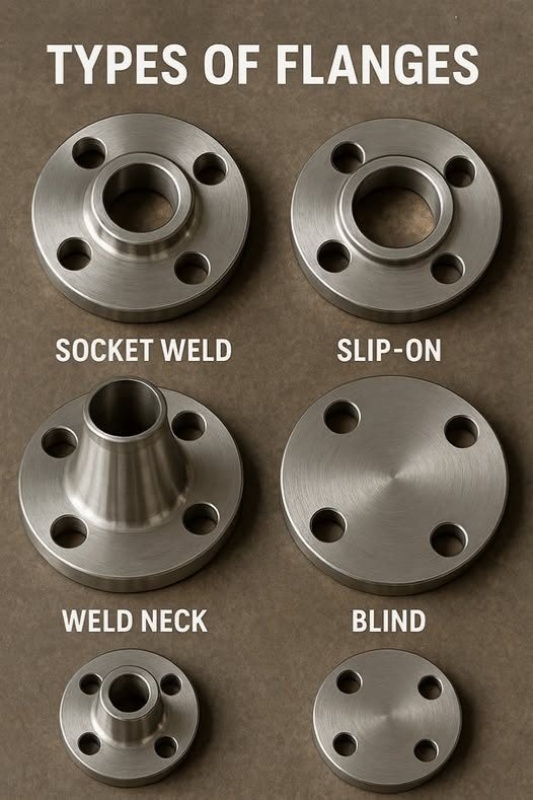 Types of Flanges Used in Piping Systems!
