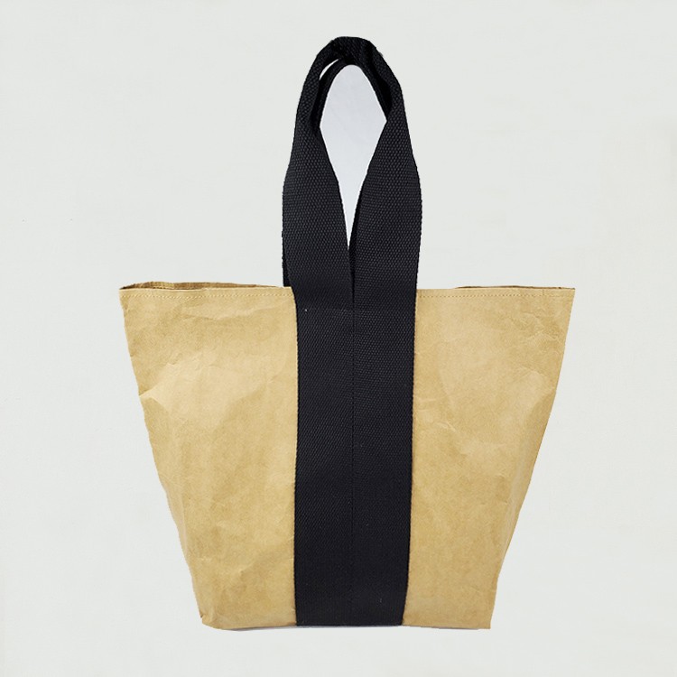 Washable Kraft Paper Shopper Bag
