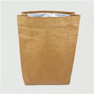 Bolsa de almuerzo de papel con aislamiento lavable