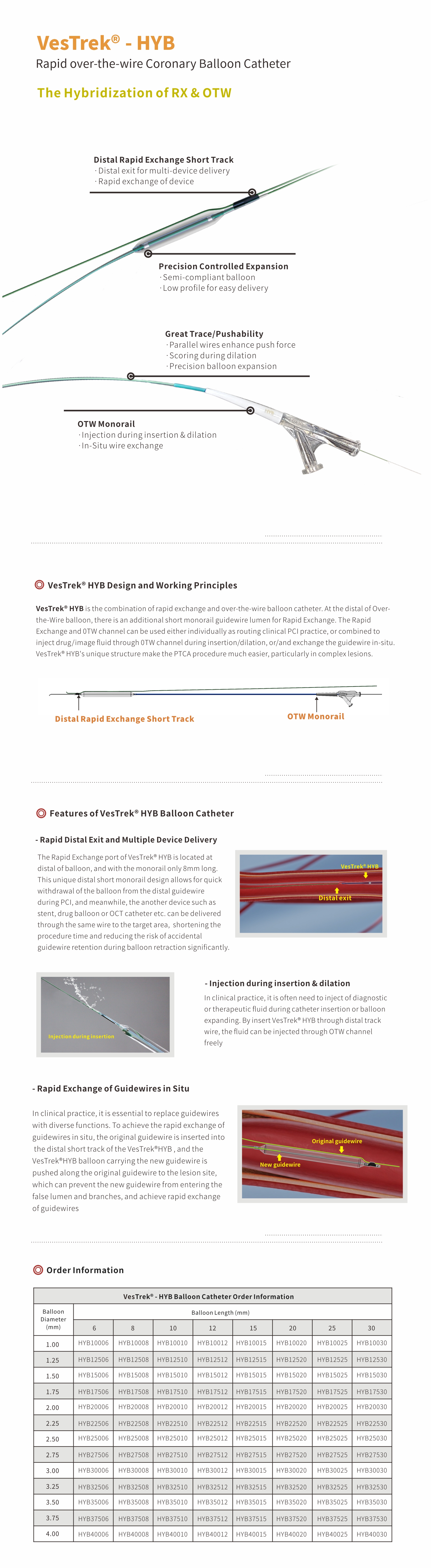 PTCA Balloon Catheter PTCA Balloon Catheter