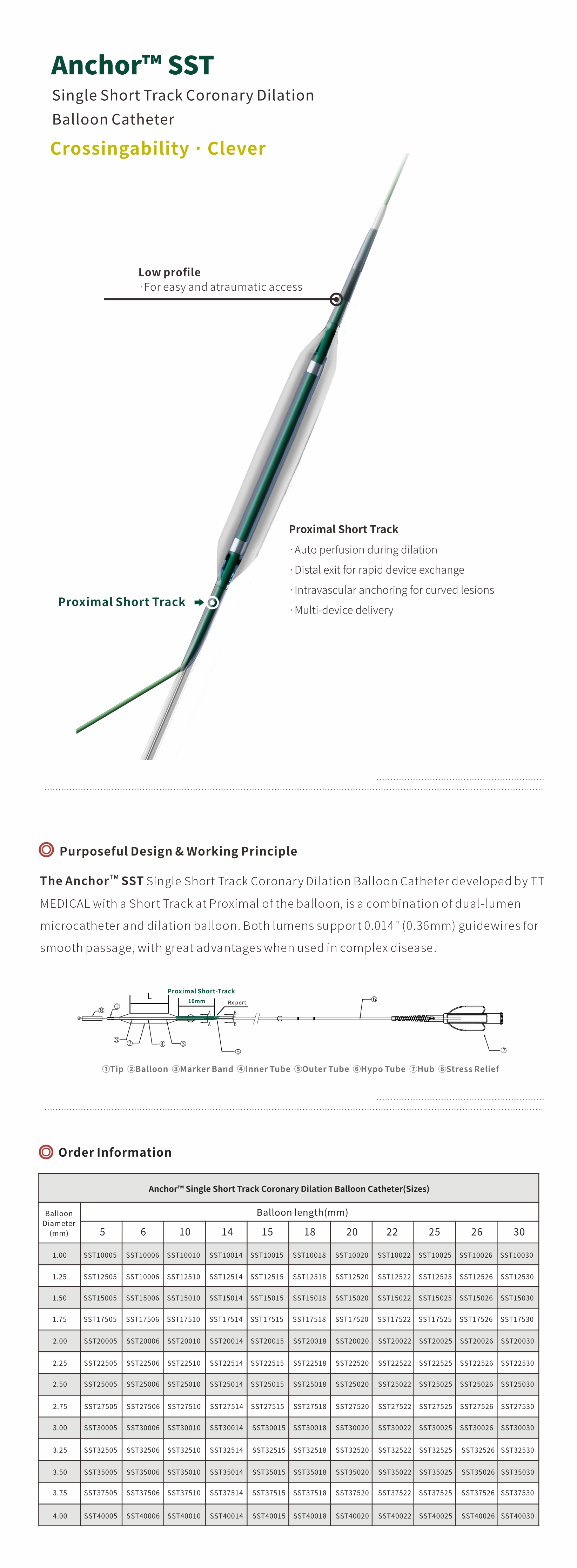 CTO PTCA Balloon Catheter