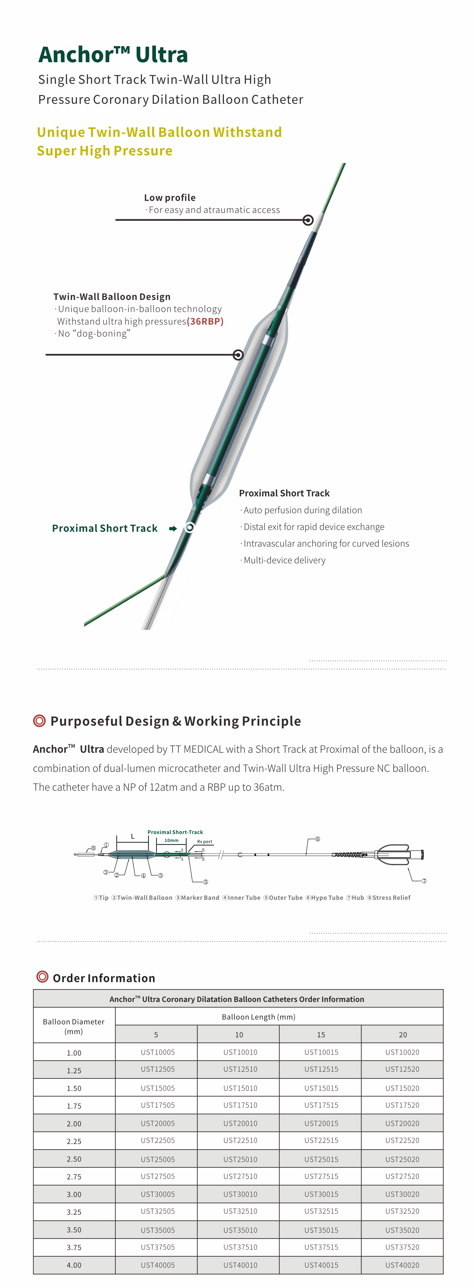 CTO PTCA Balloon Catheter CTO PTCA Balloon Catheter