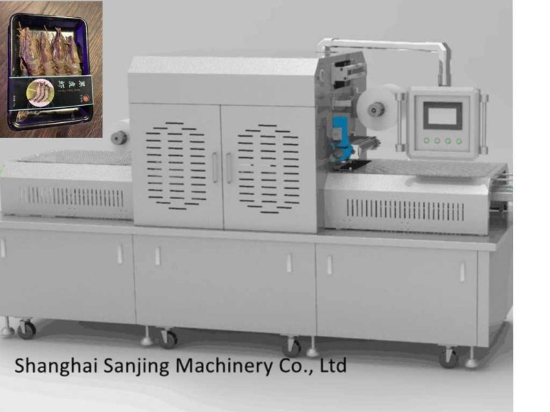 آلة تغليف الجلد الفراغ الروبيان