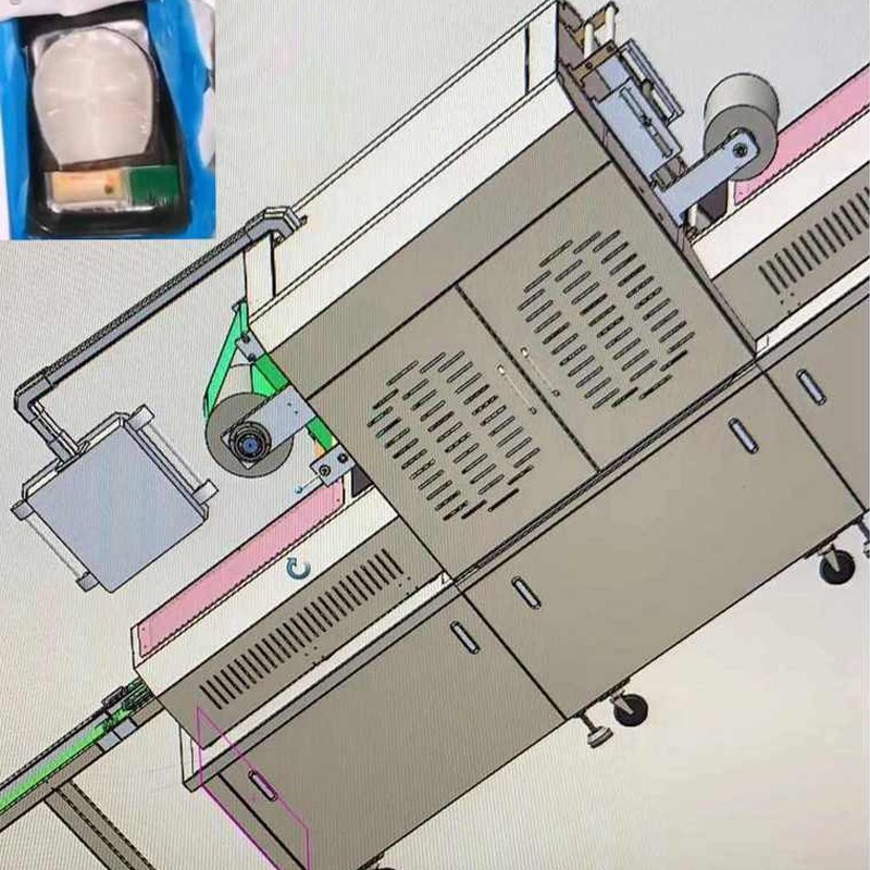 Máquina de envasado al vacío de bacalao en rodajas