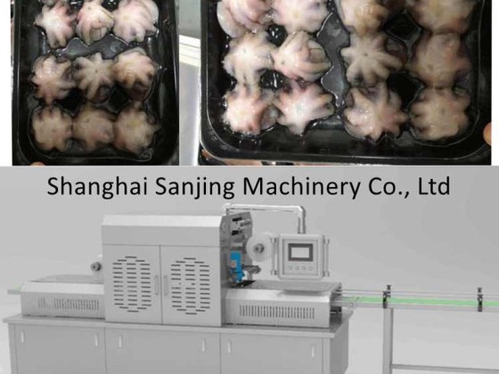 Maquinaria de envasado de piel al vacío de pulpo