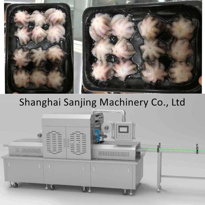 Maquinaria de envasado de piel al vacío de pulpo