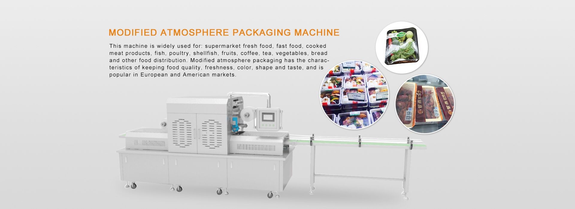 Modified Atmosphere Packaging Maschine