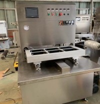 Filetes de salmón MAPA envasado en sellado de bandejas