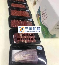 La carne en atmósfera modificada maquinaria de envasado