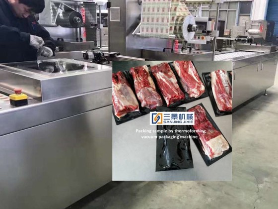 Soft Film Termoformado de envasado al vacío de la máquina