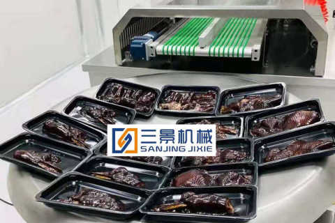 Envasado de piel al vacío de alimentos cocinados