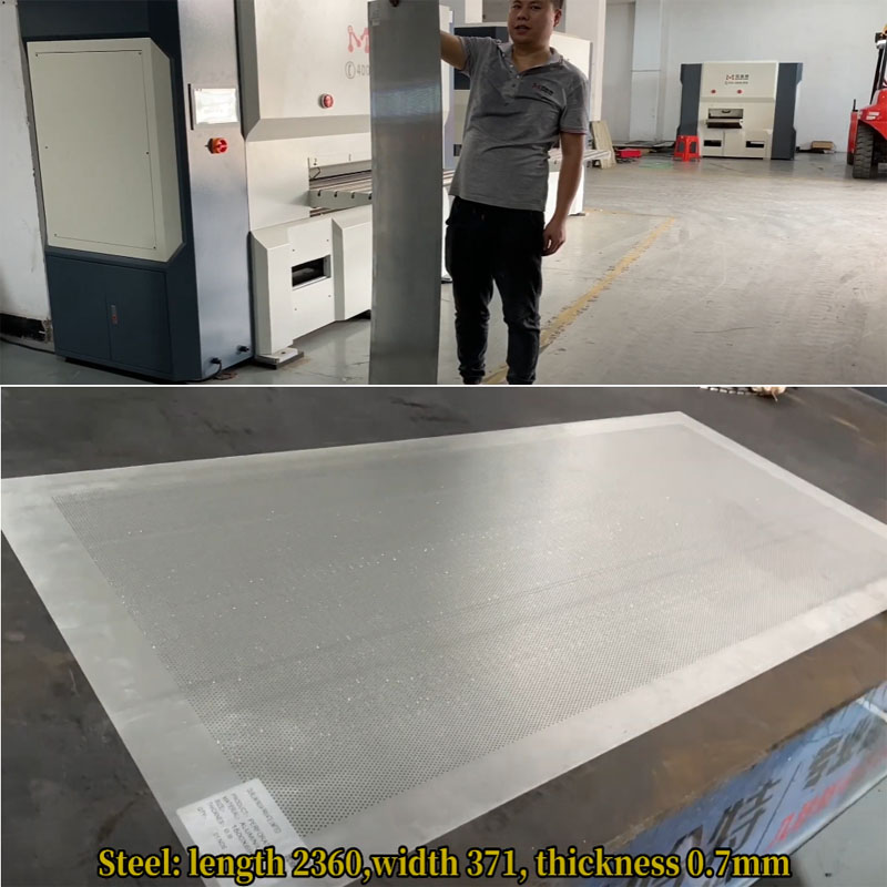 Sheet leveling machine