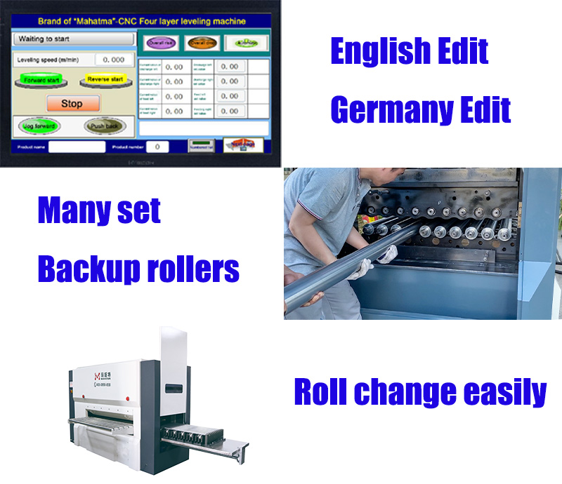 Sheet metal straightening machine