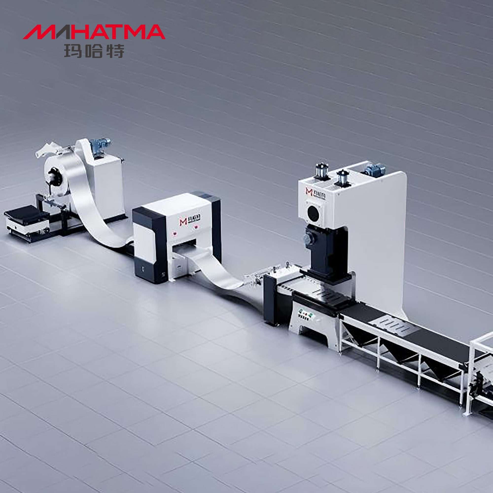 High-Precision Automatic Unwinding, Leveling, and Stamping Line