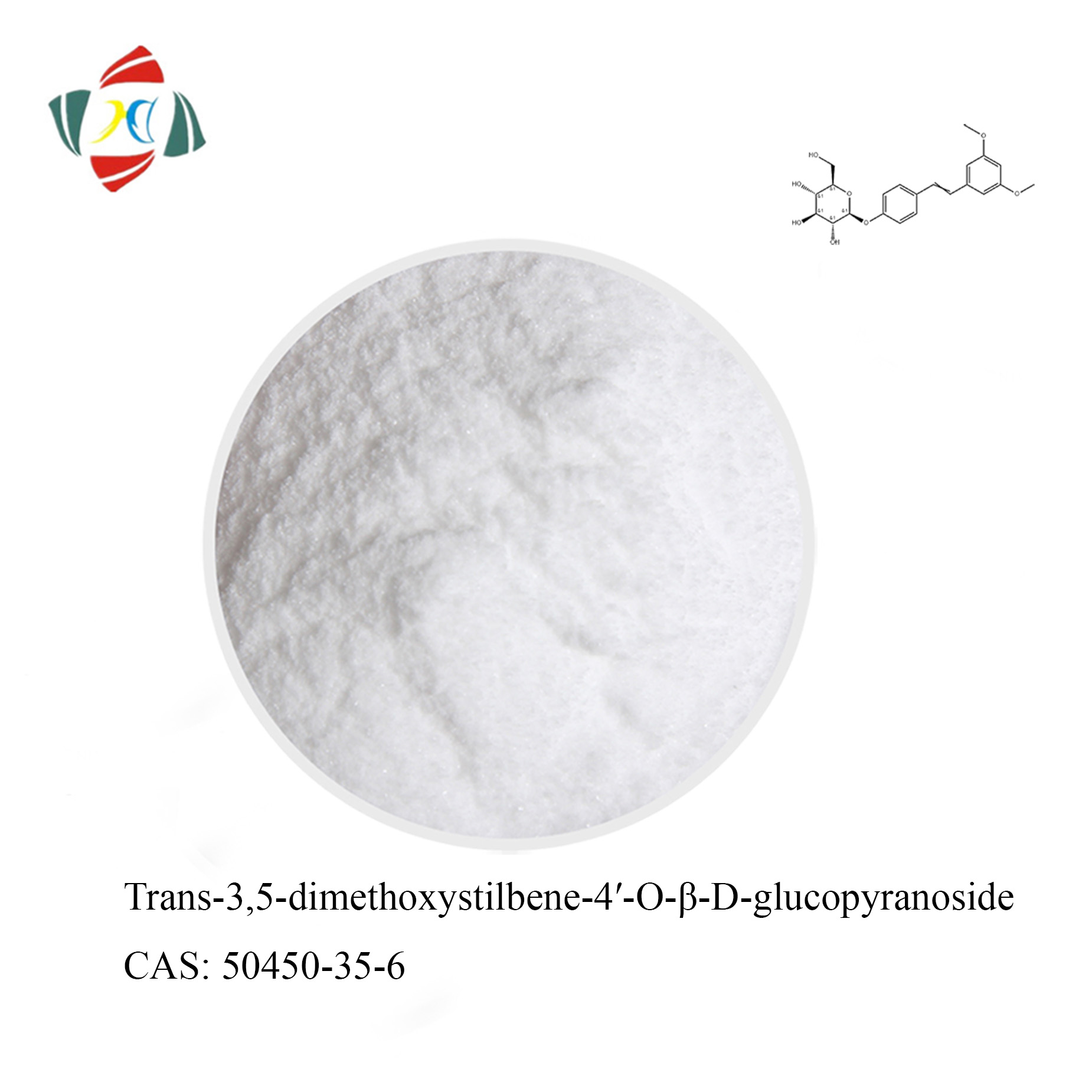 trans-3,5-Dimethoxystilben-4'-O-β-D-glucopyranosid CAS 50450-35-6