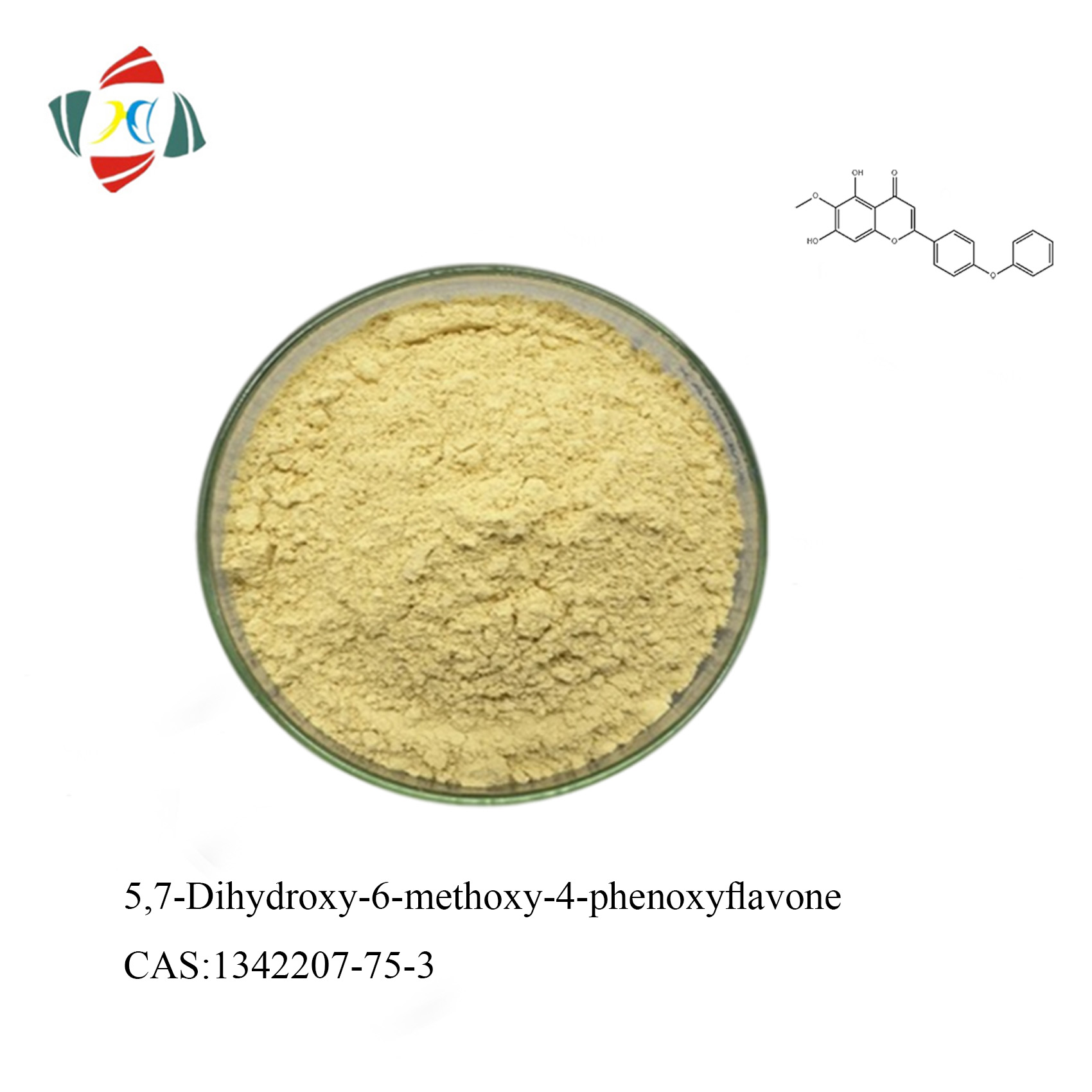 5,7-dihidroxi-6-metoxi-4-fenoxiflavona CAS 1342207-75-3