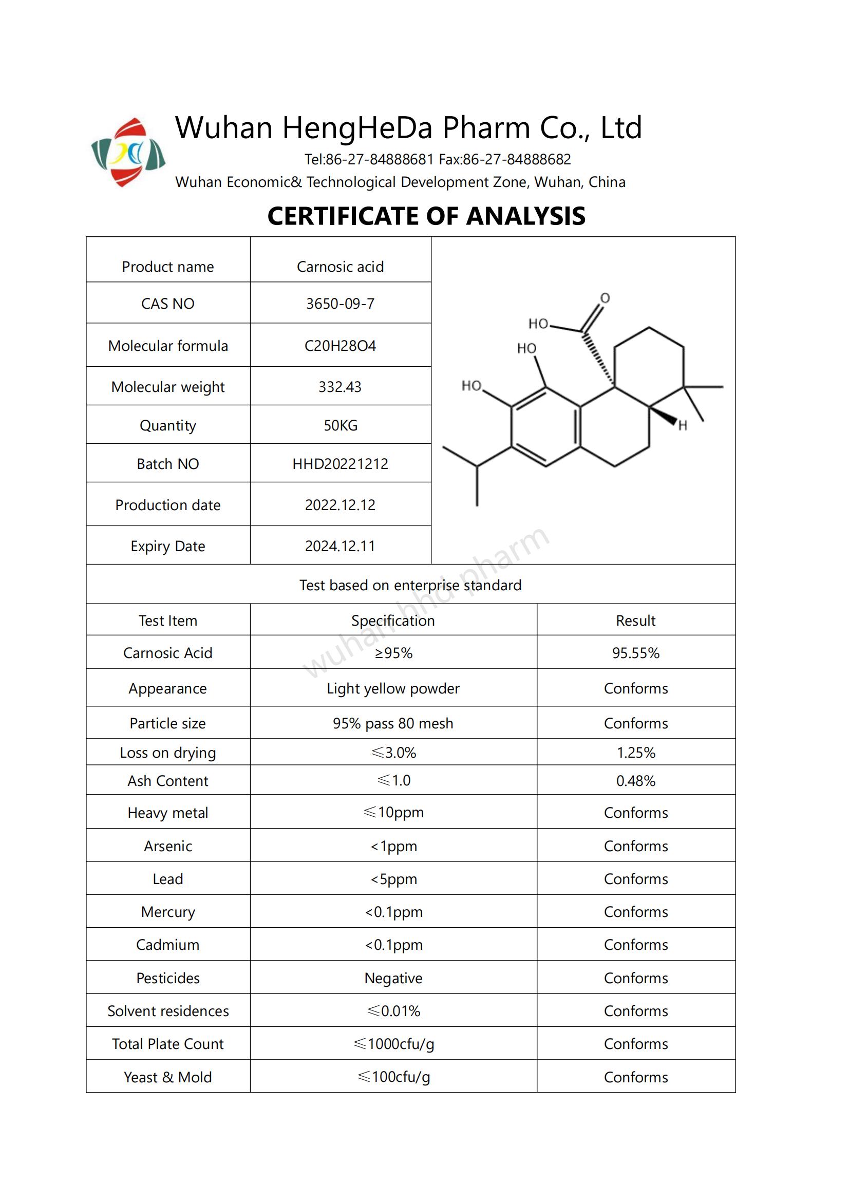Carnosic acid CAS 3650-09-7