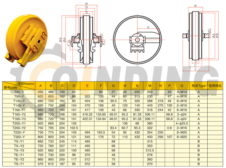 Komatsu Idler