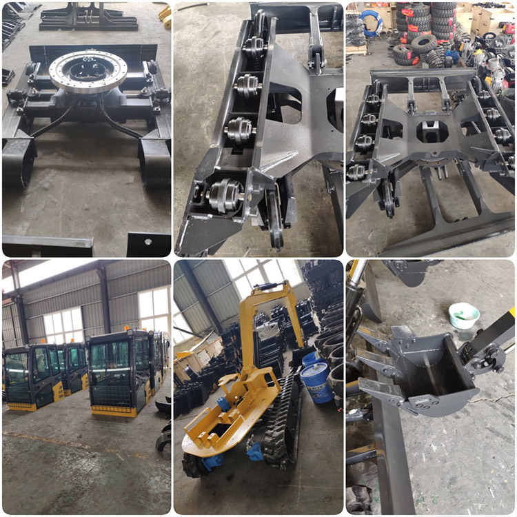 Excavator With Rubber Track
