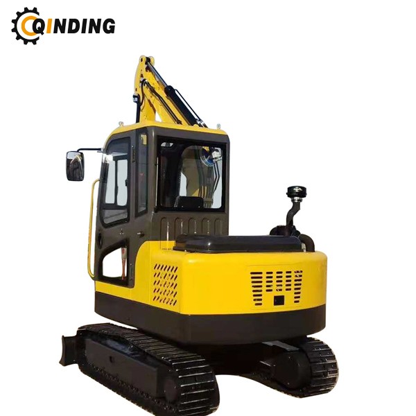 3.5ton Hydraulic Crawler Mini Excavator 3500kgs Steel Tracks With Cab
