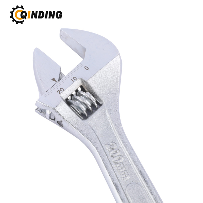 Carbon Steel Drop Forged Adjustable Wrench/Spanner with Nickel-Plated Chrome Plated Finishing