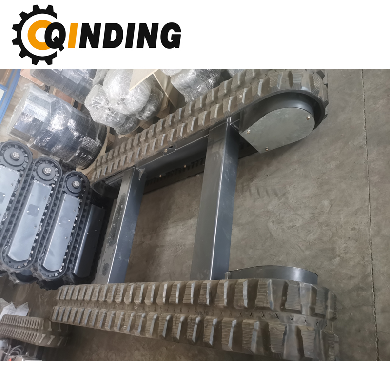 QDRT-04T 4 Ton Rubber Track Undercarriage Chassis for Pipelayers, Harvesting, Cold Milling Machines 2146mm x 458.5mm x 300mm Manufacturers, QDRT-04T 4 Ton Rubber Track Undercarriage Chassis for Pipelayers, Harvesting, Cold Milling Machines 2146mm x 458.5mm x 300mm Factory, Supply QDRT-04T 4 Ton Rubber Track Undercarriage Chassis for Pipelayers, Harvesting, Cold Milling Machines 2146mm x 458.5mm x 300mm