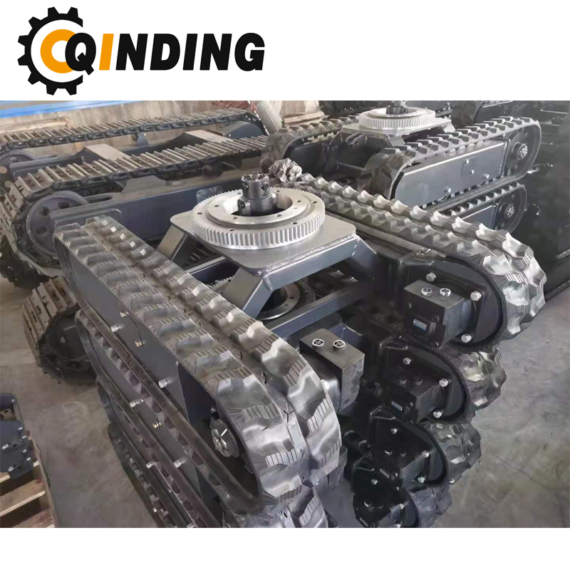 QDRT-06T 6 Ton Rubber Track Undercarriage Chassis for Road Paves, Harvesting, Drilling Rig 2388mm x 478.5mm x 300mm Manufacturers, QDRT-06T 6 Ton Rubber Track Undercarriage Chassis for Road Paves, Harvesting, Drilling Rig 2388mm x 478.5mm x 300mm Factory, Supply QDRT-06T 6 Ton Rubber Track Undercarriage Chassis for Road Paves, Harvesting, Drilling Rig 2388mm x 478.5mm x 300mm